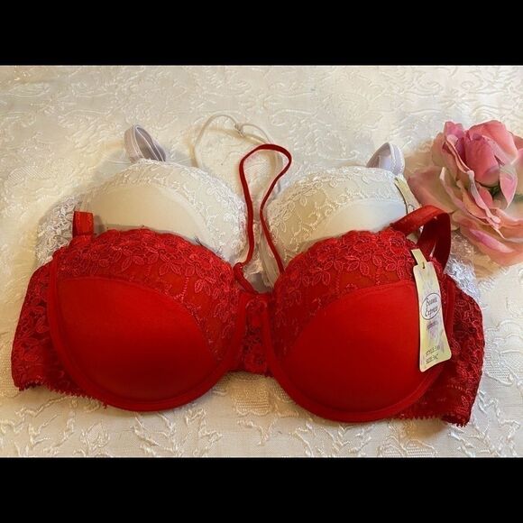 🌸Beauty Express Sexy Floral Push Up Bras 36C - Picture 12 of 13